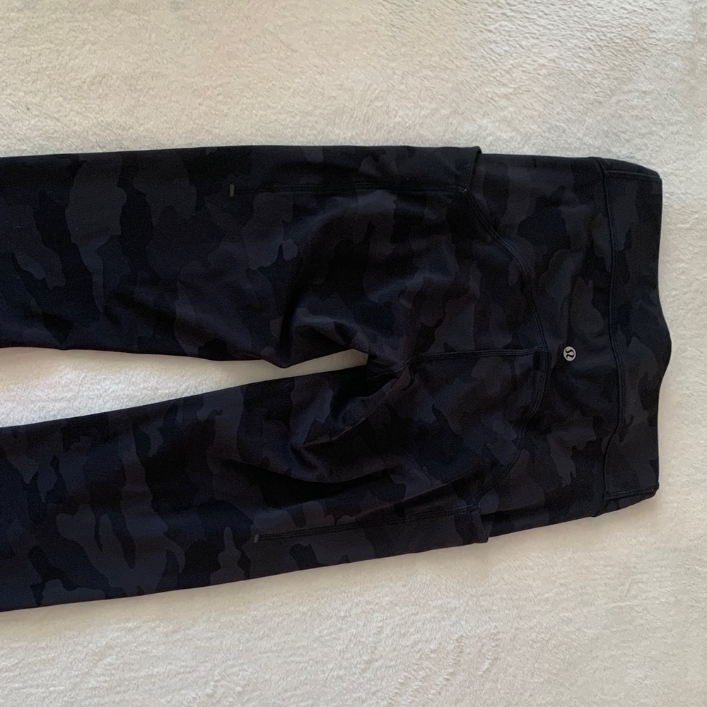 lululemon athletica Black Camo Leggings